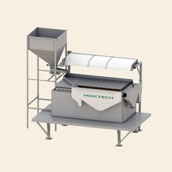 MMCTECH automatic gravity separator with intelligent air flow and slope control for seed processing