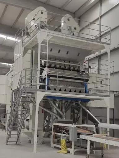 MMCTECH optical color sorter with platform system for food-grade seed and grain processing