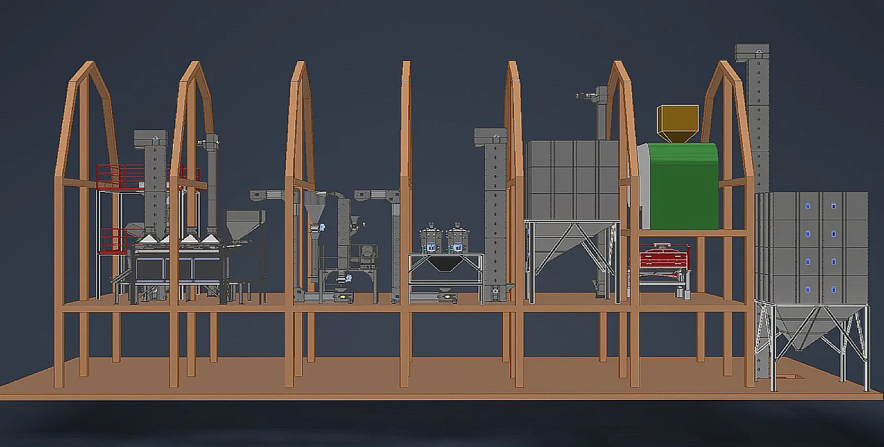 Fully automated MMCTECH seed processing system for food-grade crop handling and specialty seed processing